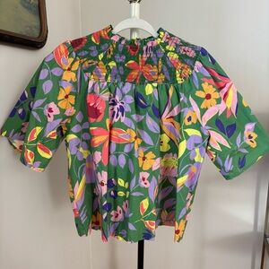 Anthropologie Corey Lynn Calter Bexley Floral Top Size Small